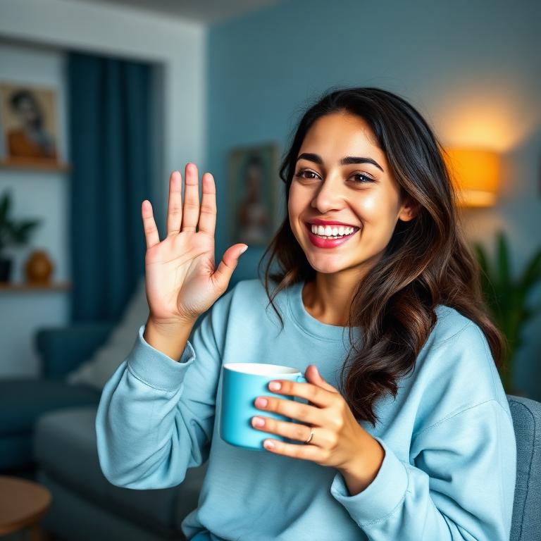 Paciente em teleconsulta pelo celular